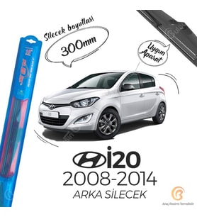 RBW Arka Silecek Hyundai i20 2008-2014 ile uyumlu (Siyah)