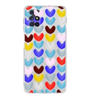 PrintiFy Samsung Galaxy M51 ile Uyumlu Water Color 1  Kamera Korumalı Şeffaf  Kılıf