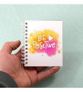 Be Positive Romantik Tasarım Not Defteri