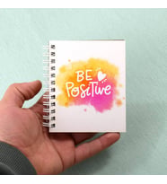 Be Positive Romantik Tasarım Not Defteri