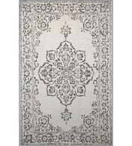 Eliana Home Baskılı, Yıkanabilir Kaymaz Taban Salon Halısı LNA1803 100x150 cm (Gri)
