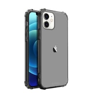 Blogy iPhone 12 Mini ile Uyumlu Crystal Fit Kılıf Smoke Black (Siyah)