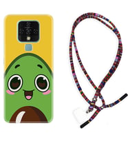Tecno Camon 16 18P Pova Kılıf Boyun Asklı Rasta Silikon Avo Şekerto 1626