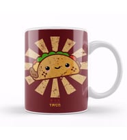 Happy Taco Retro Japanese Kupa Bardak Porselen