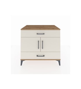 Kronos Şifonyer 2 Raflı 2 Çekmeceli 2 Kapaklı 88x59x80 Çam-Aytaşı