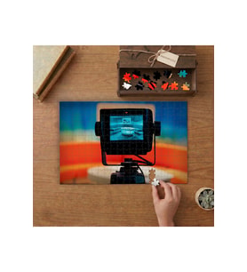 Video Kamera Tasarımı 240 parça Ahşap Puzzle Ahşap Kutuda MP00436