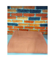 Şaheser %100 Pamuk Çift Kişilik Pike 240x220 (Tek Pike)-Portakal (Turuncu)