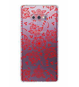 Samsung Galaxy Note 9  Kamera Korumalı Kapak Nostalji Desen Tasarımlı  Şeffaf  Kılıf