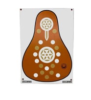 OKCUBABA Vinil Geleneksel Okçuluk Hedef Yüzü – 80x115 cm Açık Kahve