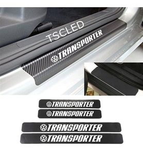 v w Transporter Karbon Kapı Eşiği Kaplama Sticker (4 Adet) zz256