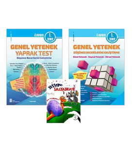 Ata 1.Sınıf Genel Yetenek Yaprak Test+Genel Yetenek Düşünce Becerilerini Geliştirme (Beyaz)