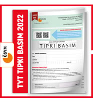 YKS-TYT 2022 ÖSYM Tıpkı Basım Türkiye Geneli Dijital Çözümlü Soru Kitapçığı