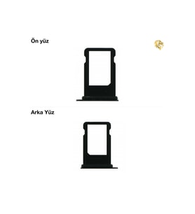 İphone SE 2020 Sim İç Yuvası Tekli Siyah Sim yuvası sim tepsisi sim aparatı yeni sim yuvası tekli sim tepsisi sim çekmecesi