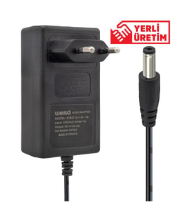 Weko 9 Volt 2 Amper Priz Tipi Plastik Kasa Adaptör 5.5*2.5 Uç