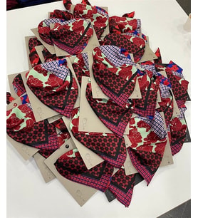 Desenli Fular 50x50 - ÇOK RENKLİ
