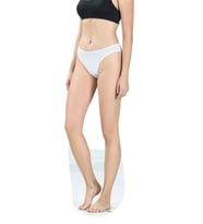 Jiber Kadın Bikini Külot 655 - 6 Adet (Beyaz)