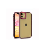 Apple iPhone 11 Uyumlu Kılıf Zore Flora Kapak (Kırmızı)