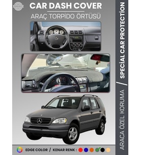 MERCEDES ML320 / ML430 / ML270 W163 (1997–2005) Torpido Örtüsü Panel Koruma Torpido Koruma Tam Uyum
