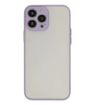 Newface Apple iPhone 14 Pro Max Kılıf Montreal Silikon Kapak - Mor