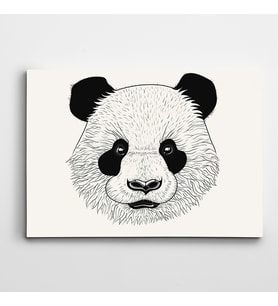 Sevimli Panda Kanvas Tablo