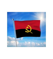 Angola Bayrağı Premium Raşel Kumaş 70x105 cm