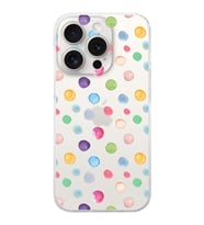 PrintiFy iPhone 15 Pro ile Uyumlu Water Color 6  Kamera Korumalı Şeffaf  Kılıf
