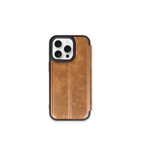 Northcity iPhone 15 Pro Max Kılıf Flip Cover - Taba