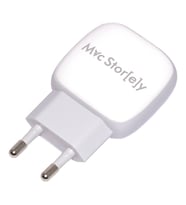 McStorey 20W QC Hızlı Şarj Adaptörü Type-C ve USB-A Girişli iPhone ile Uyumlu (Beyaz)
