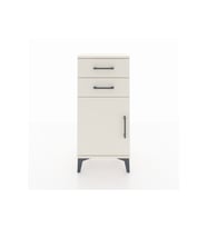 Arges Komodin Tek Raflı 2 Çekmeceli Tek Kapaklı 44x30x96 Aytaşı-Aytaşı