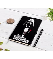 BK Gift Kişiye Özel Godfather Baba Tasarımlı Siyah Defter ve Kalem Hediye Seti-9