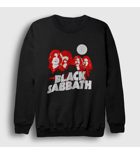 Presmono Unisex Siyah Band Black Sabbath Sweatshirt 17340tt