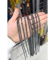 Hematit Taşı Rondela Kesim Parlak Füme 4x2mm Doğal Taş Dizi