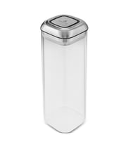 Aryıldız Çelik Kapaklı Vakumlu Dikdörtgen Saklama Kabı 1880 ml - Şeffaf Organizer Kavanoz Bakliyat K
