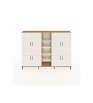 Arges Dolap 14 Raflı 8 Kapaklı 220x30x163 Çam-Aytaşı