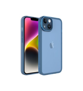 Apple iPhone 14 Pro Uyumlu Kılıf Kamera Korumalı Transparan Zore Post Kapak (Mavi)
