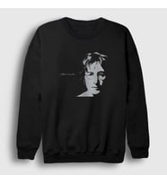 Presmono Unisex Siyah Self Portrait Beatles John Lennon Sweatshirt 35161tt
