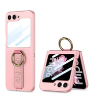 Galaxy Z Flip 6 Kılıf Kamera Korumalı Yüzüklü Zore Flip Ring Kıpta Kapak