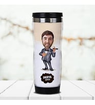 Kişiye Özel Bonkör Karikatürlü Termos Bardak