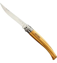 Opinel No.10 İnce Paslanmaz Çelik Katlanır Fileto Bıçağı (Ahşap)