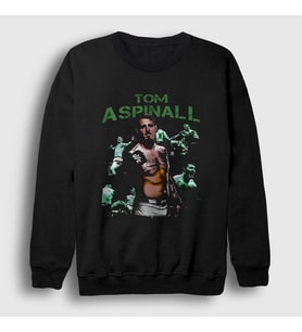 Presmono Unisex Siyah Tom Aspinall Ufc Mma Dövüş Sanatları Sweatshirt 504471tt