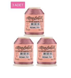 3 Adet Altınbaşak Oya ve Dantel İpi 20 gr - Royaleks - No: 701