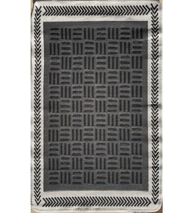 Makine Kaymaz Yıkanabilir Antrasit Geometrik Salon Halısı Mutfak Halısı Koridor Halısı Yolluk white