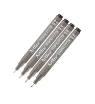 Teknik Çizim Kalemi 0.2 - 0.4 - 0.6 - 0.8 Mm Siyah 4 Lü Set Artline Drawing Teknik Çizim Kalemi