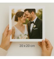 20x20 - 12 Adet  Fotoğraf Baskı FUJİFİLM KART (Banyolu Sistem Solmaz Baskı)