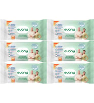 Evony Hasta Vücut Perine Temizleme Islak Mendil Havlu 48 Yaprak XL Banyo Ferahlığı (6 Lı Set)