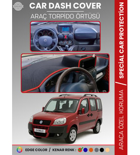 FIAT DOBLO (2000-2008) DOUBLE EKRAN AIRBAGSİZ Torpido Örtüsü Ön Göğüs Koruma Araca Özel Tam Uyum