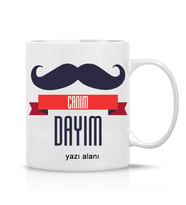 Dayılara Özel Canım Yazılı Hediye Çay Kahve Kupa Bardak-dayı1