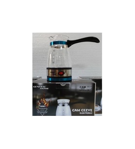 General Home CZ-47 Cam Elektrikli Cezve (Atlantik Çam - Beyaz)