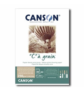 Canson Ca Grain Toprak Renkli Çizim Defteri 250 gr. A4 30 yp. 