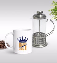 BK Gift Kişiye Özel Babaların En Kralı Tasarımlı Kupa & French Press Seti-1 (Model 1)